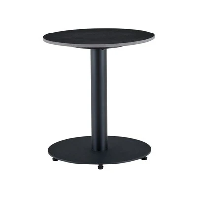 Sintered Stone Top kofi Table pẹlu Irin Base